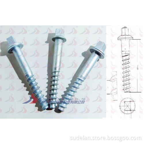 Raileoad Square Head Screw Spikes